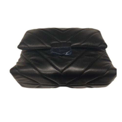 938 Black puffy shoulder bag