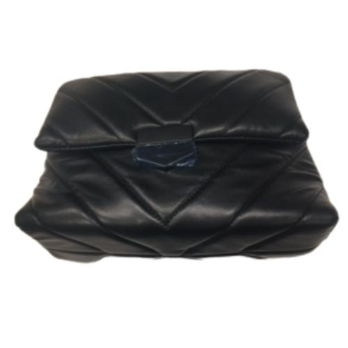 938 Black puffy shoulder bag