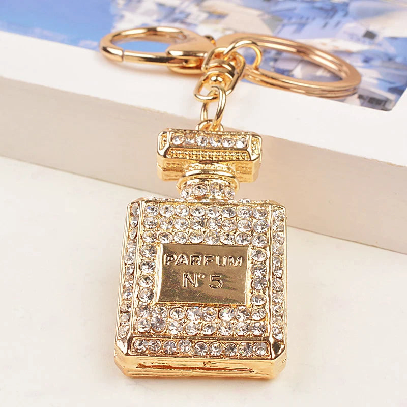 467 Perfume bottle bag charm/pendant and keychain