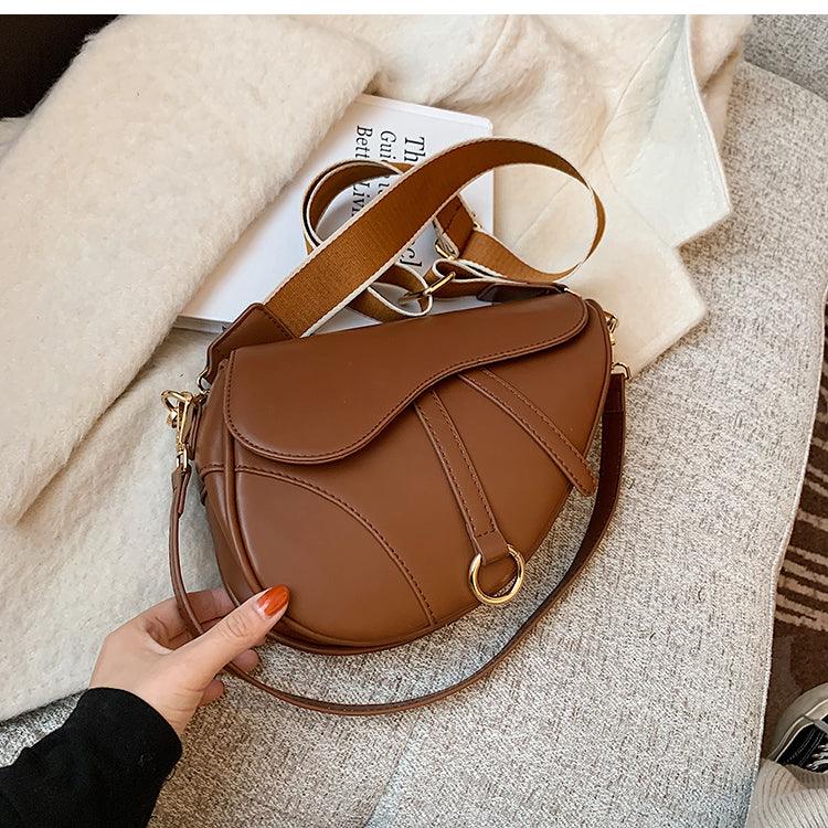 brown saddle bag