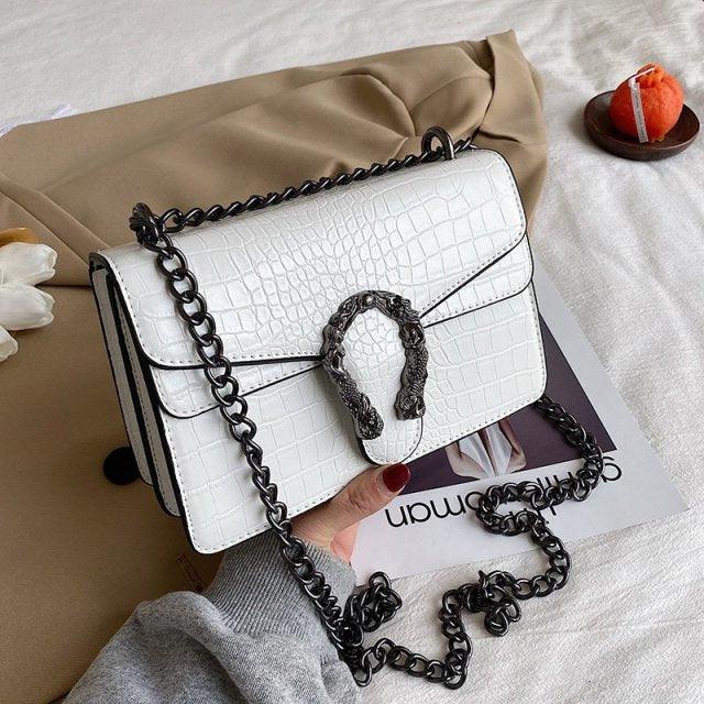 white luxury bag