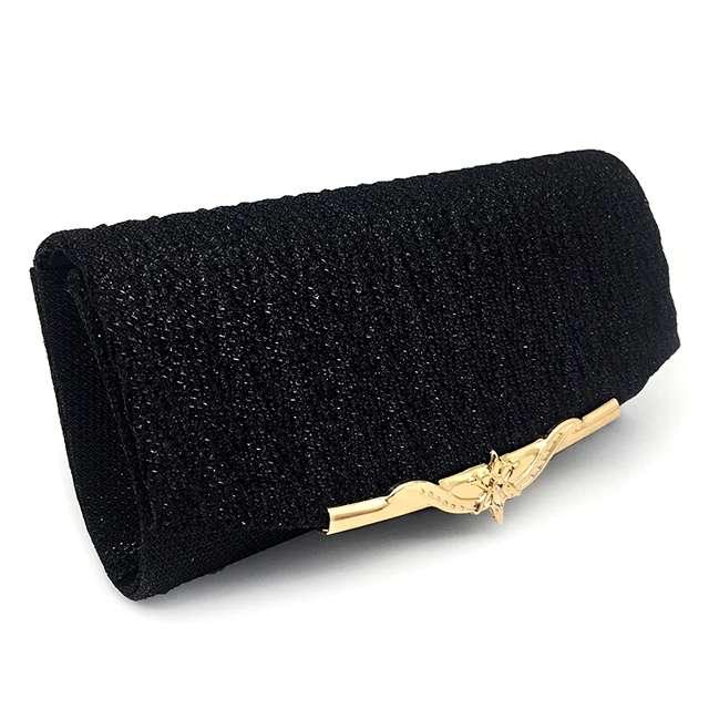 black clutch handbag