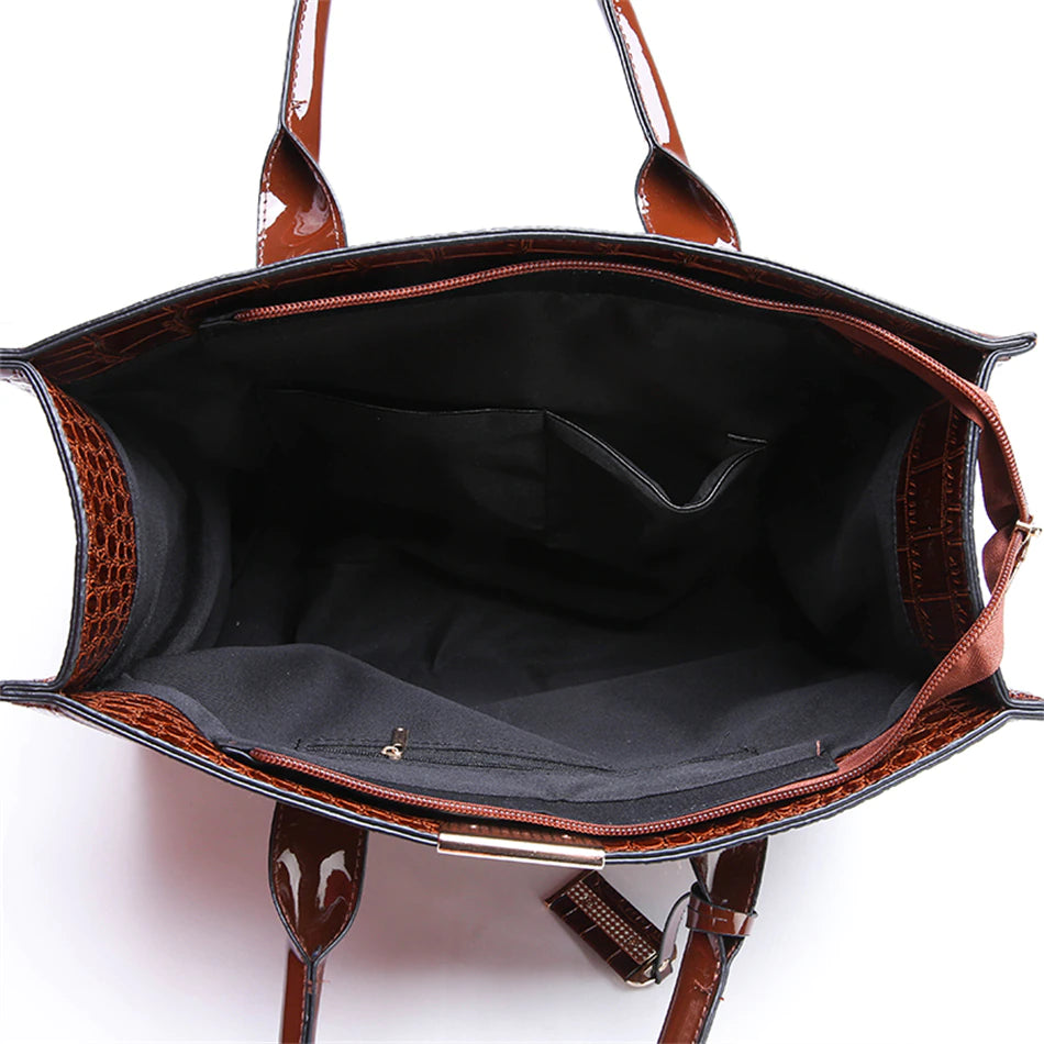 tote handbag inside view