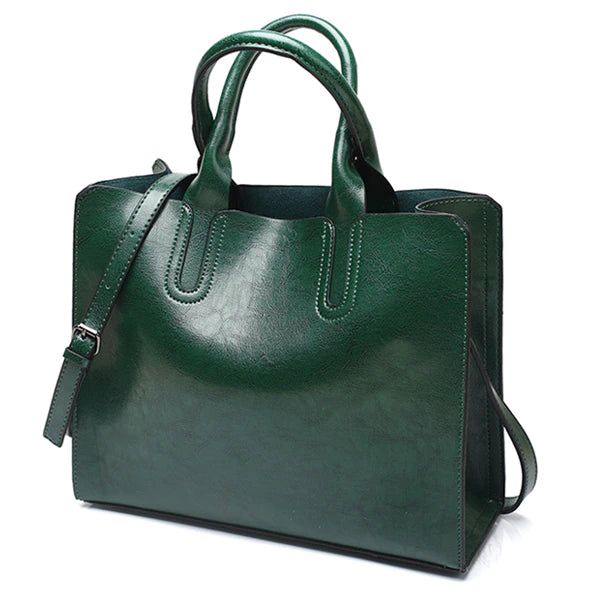 womens green tote bag