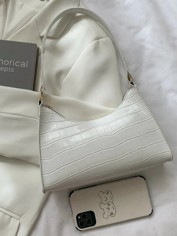 trendy white bag