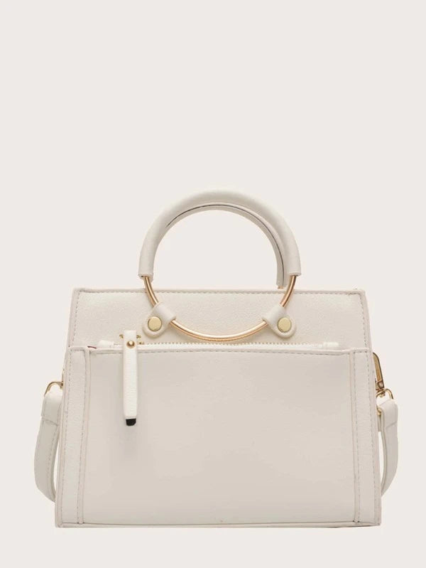 white handbag
