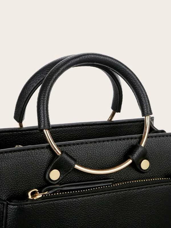 satchel bag ring handles