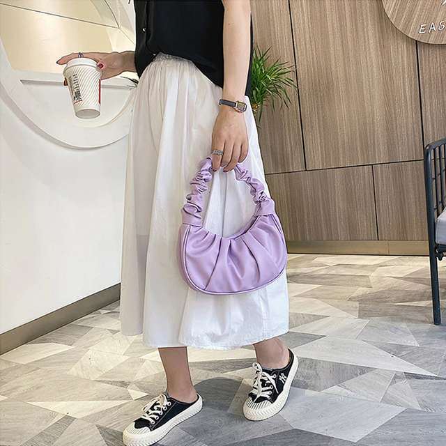 ladies purple handbag