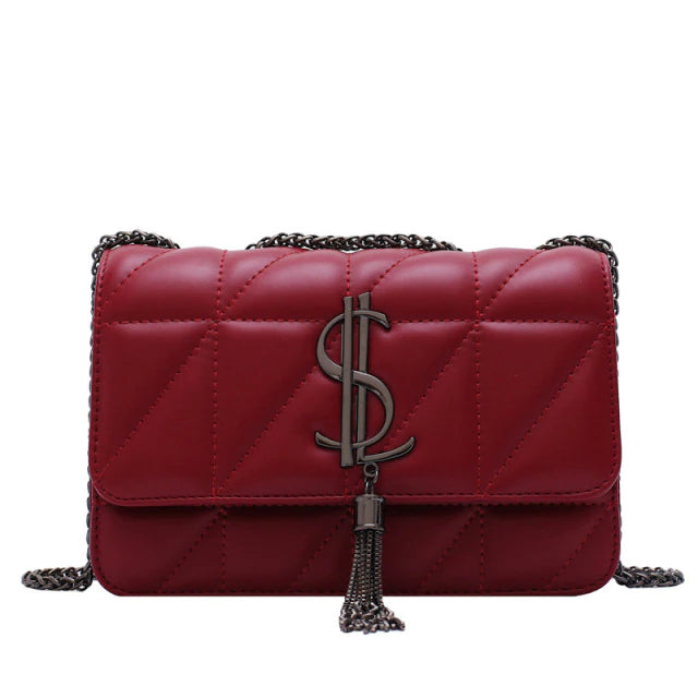 red luxury handbag