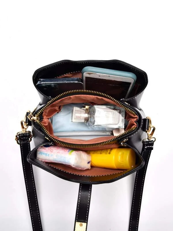 satchel bag inside view