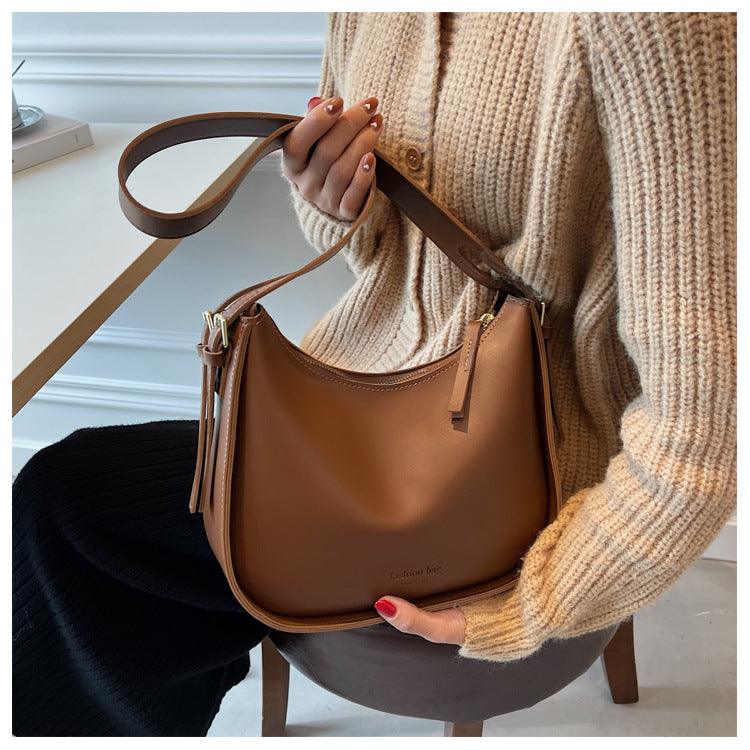 brown  shoulder handbag