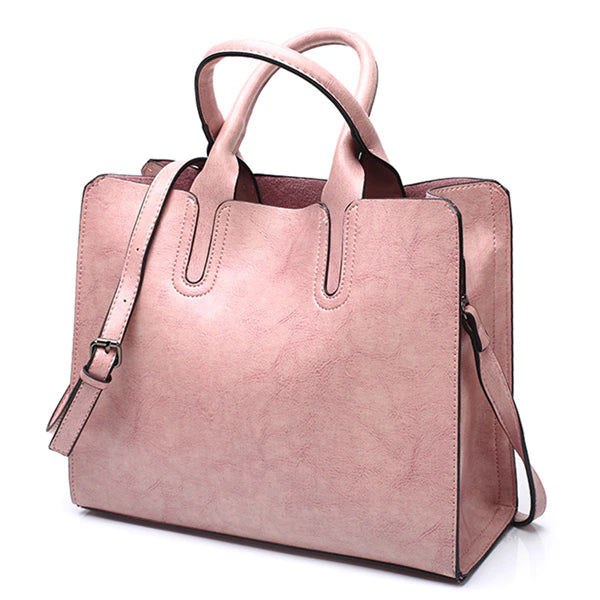 pink tote bag