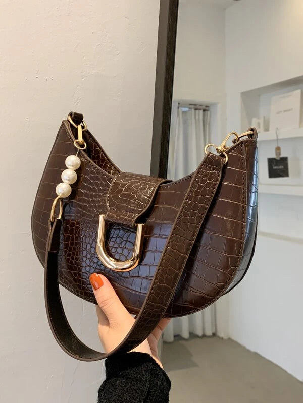 handbag with gold detail