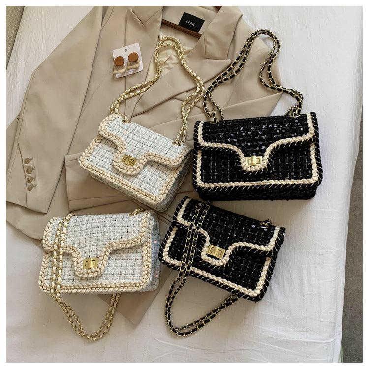 sequin luxury handbag
